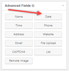 Advanced fields restrict dates