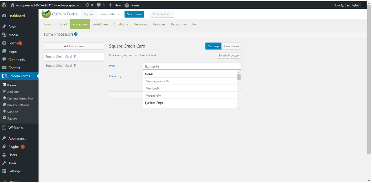 Square and Caldera Form Integration Made it Easy to Pay - 15
