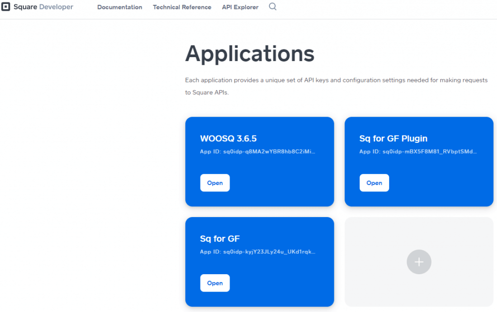 WP square payment applications