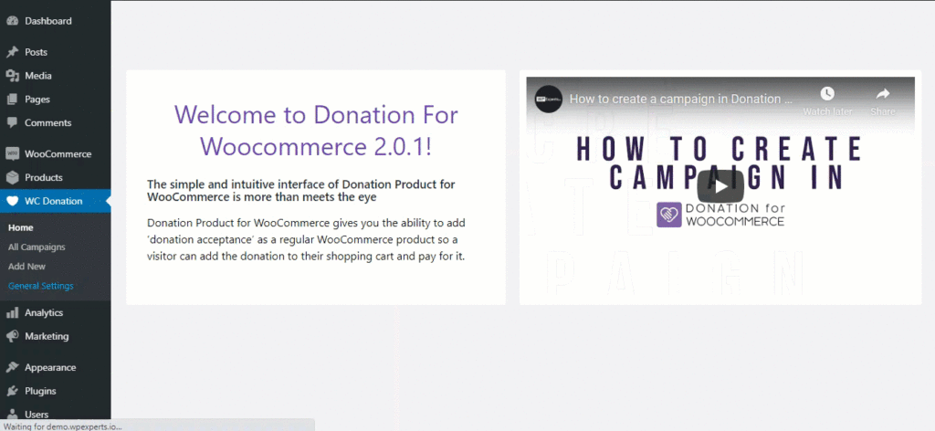 Display Donation Options Anywhere on The Website.