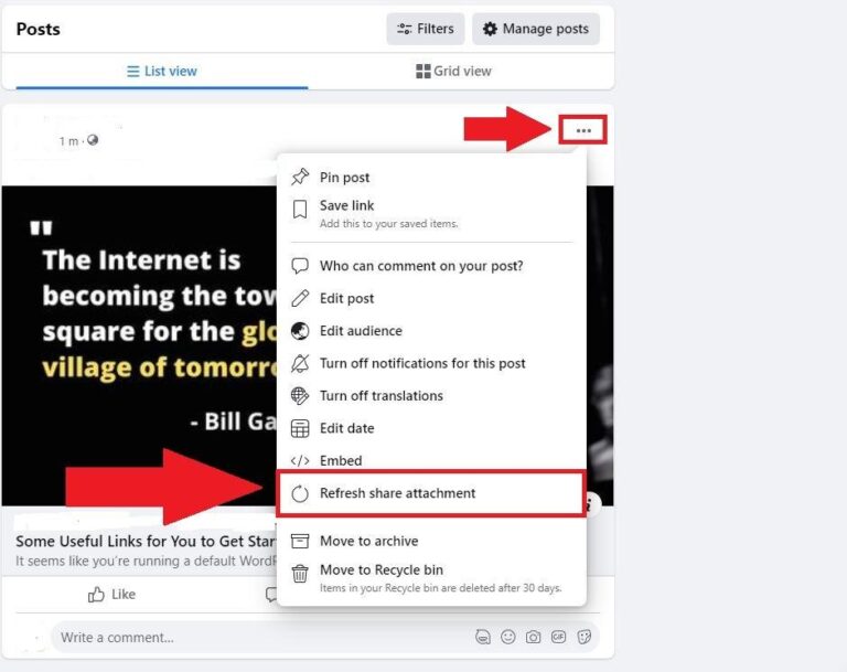 How To Successfully Update Facebook Sharing Cache With Facebook Open