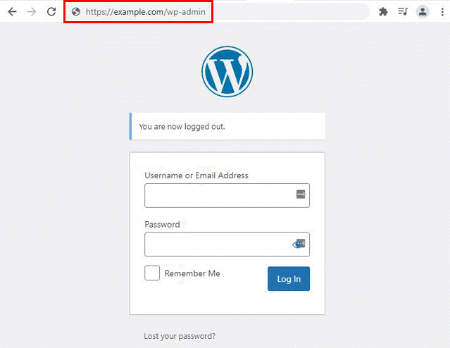 WordPress Login URL