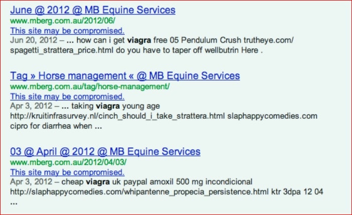 Spam Search Results