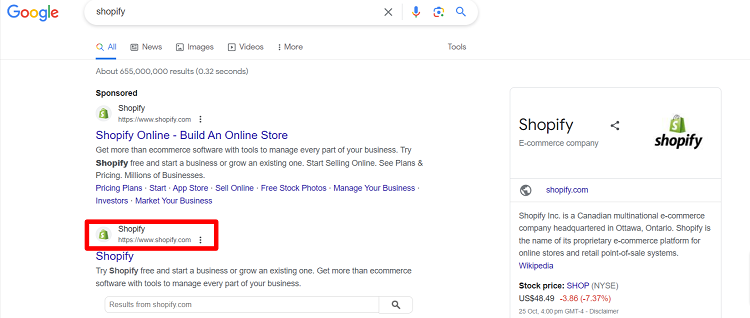shopify-has-better-search-engine-ranking