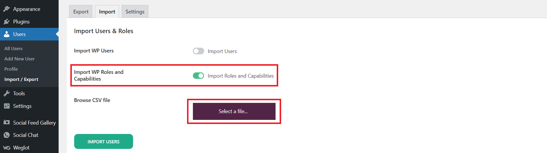 import-wp-roles-and-capabilities-using-the-import-tab