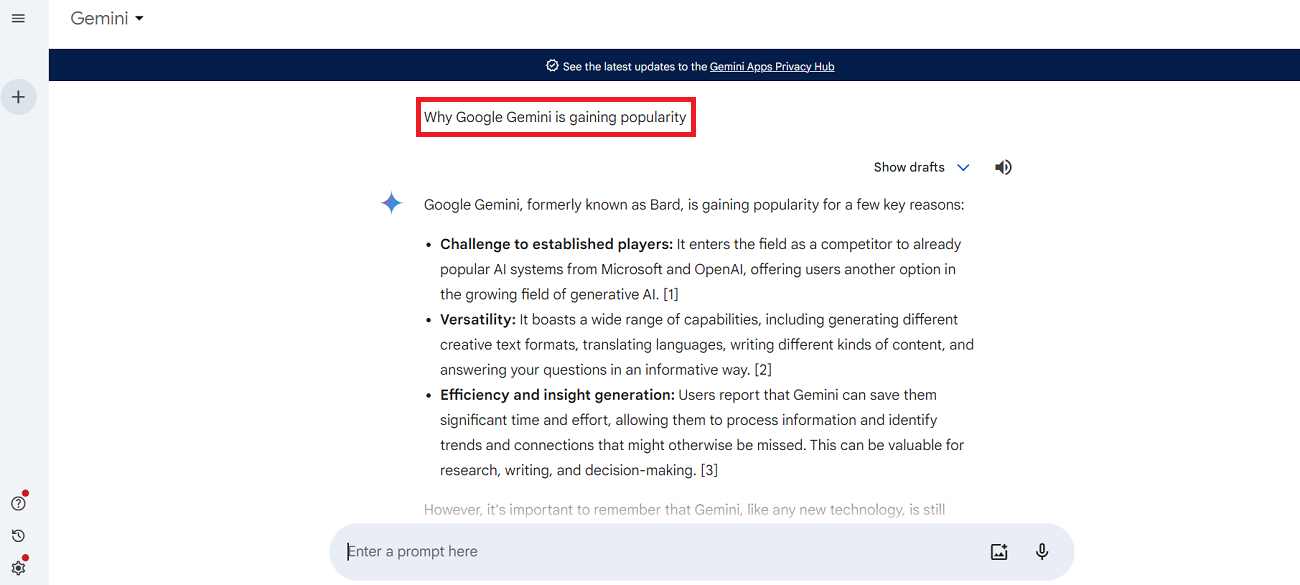 Why Google Gemini is gaining popularity