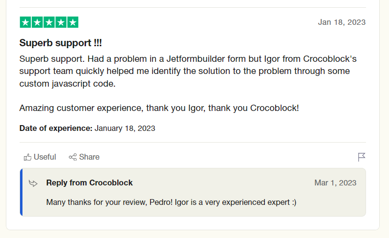 jetformbuilder-support-from-crocoblock-on-trustpilot