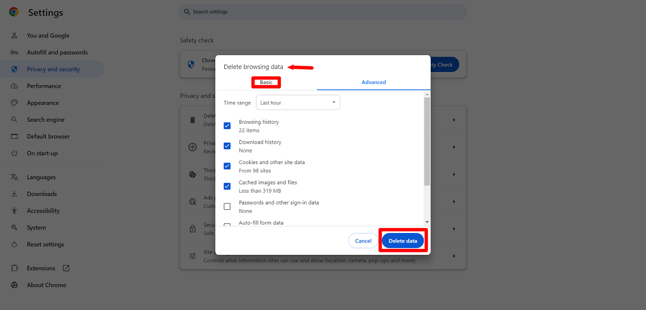 clear-browser-cache-including-cookies-and-other-site-data-to-fix-the-err-connection-time-out-error