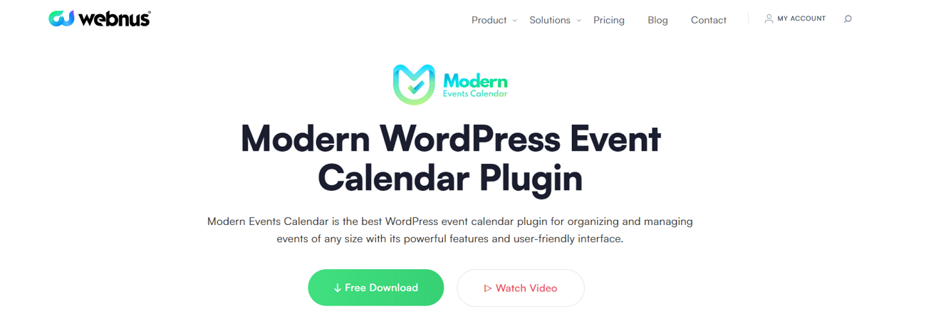 Modern Events Calendar Plugin