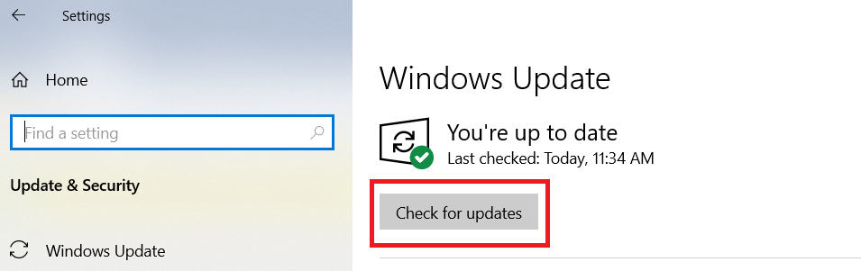 click-check-for-updates-option-in-windows