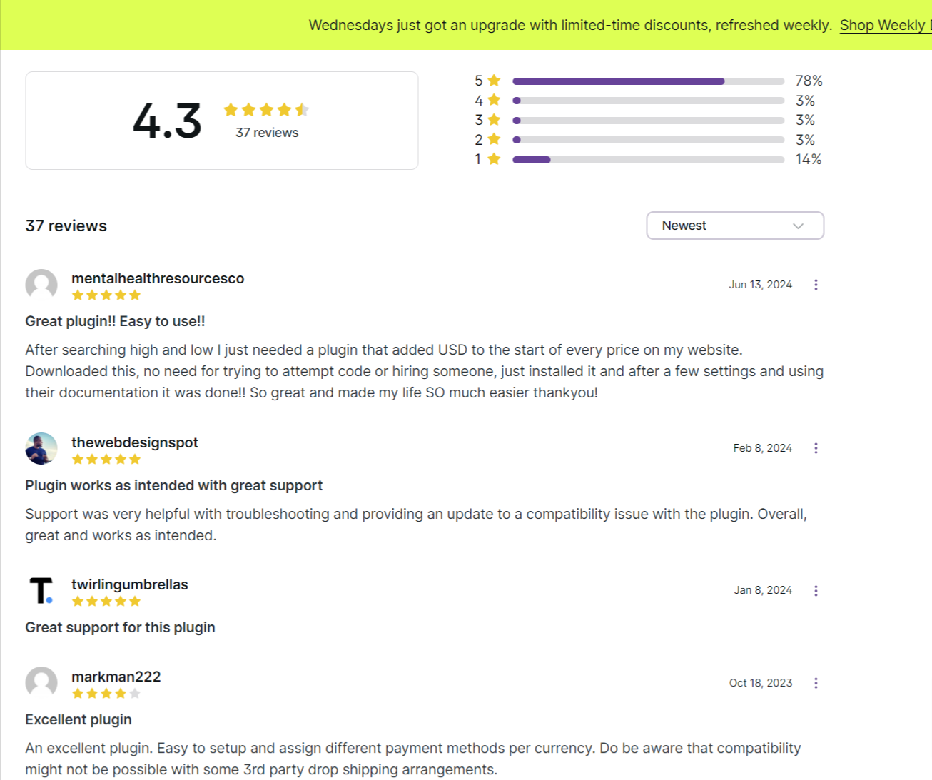 customer-reviews-about-currency-switcher-for-woocommerce-extension