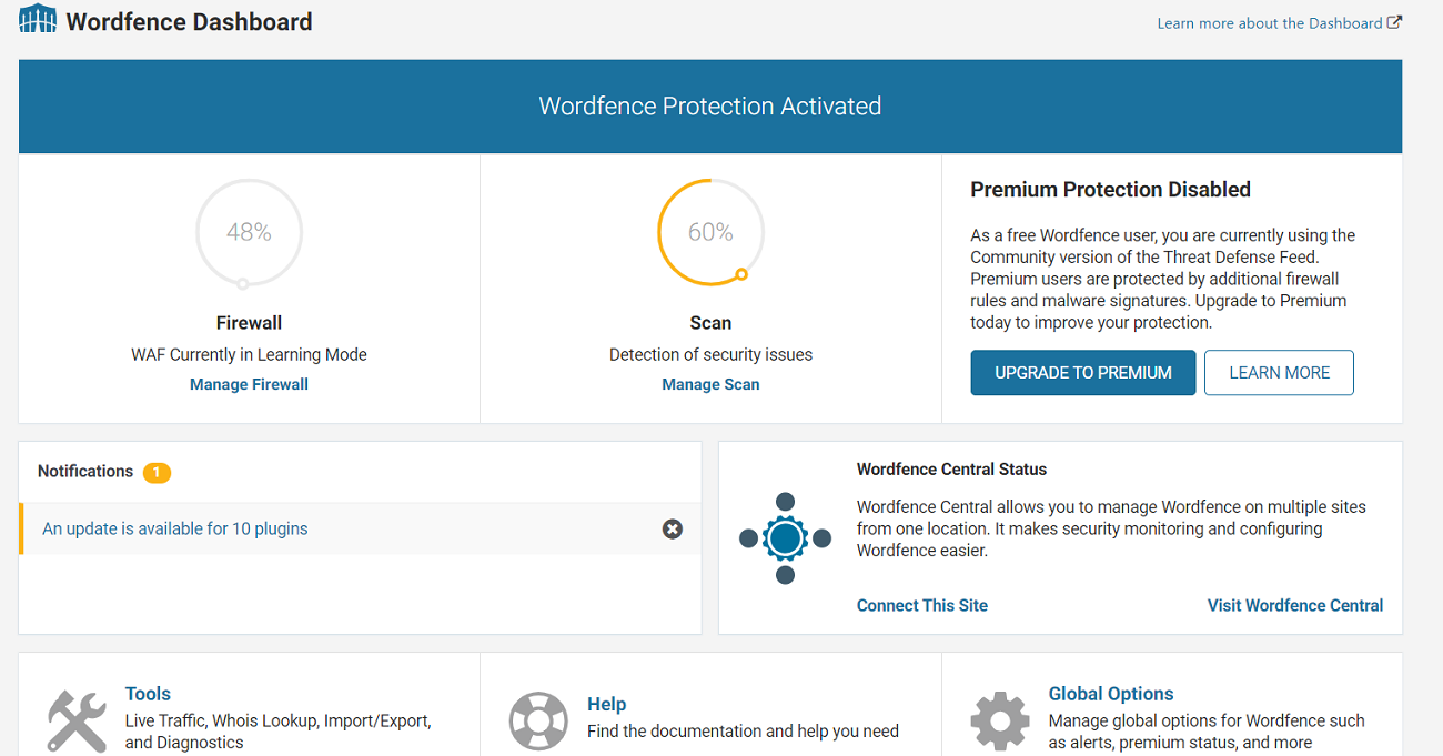 wordfence-dashboard-in-learning-mode