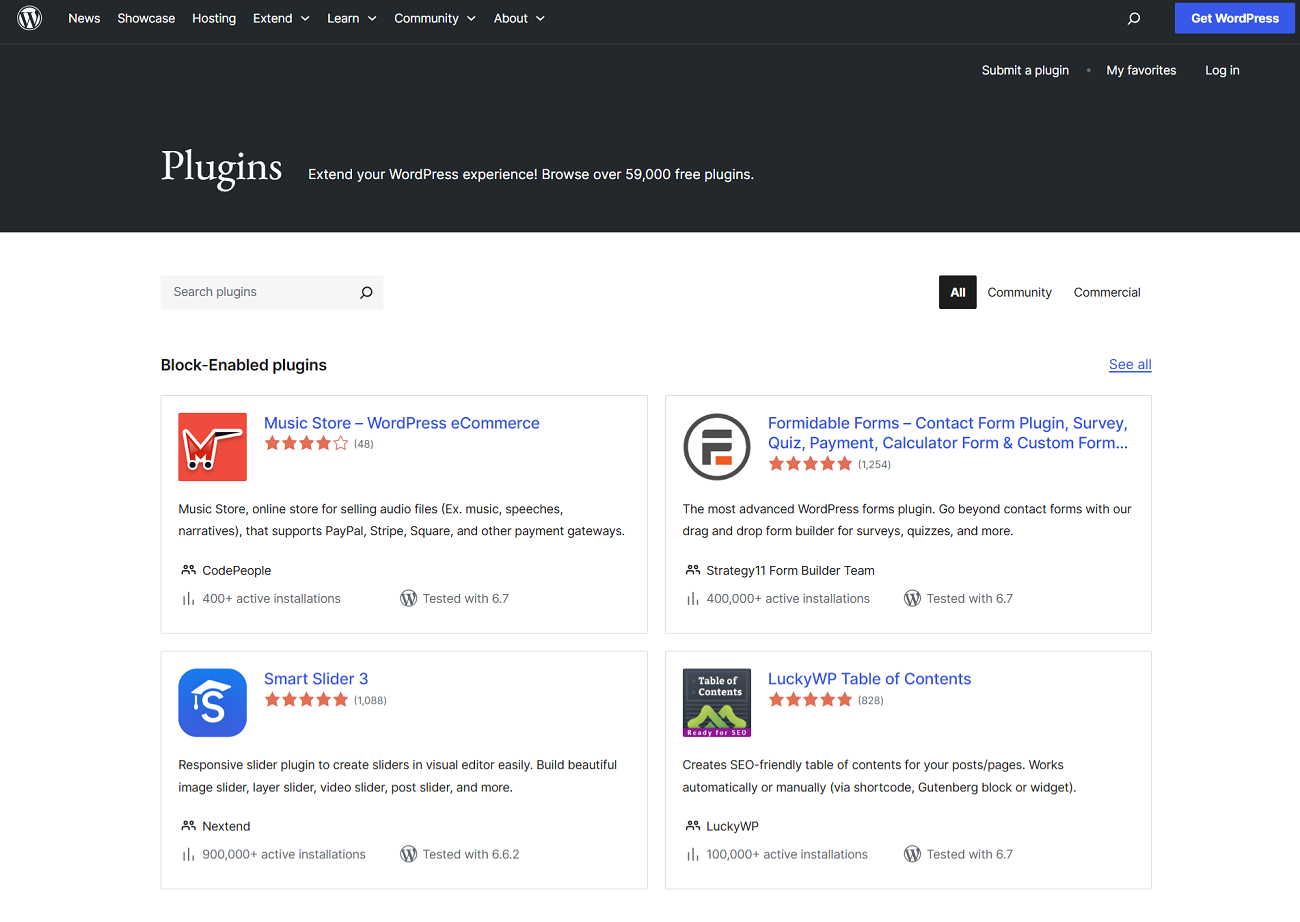 plugins-official-repository-by-wordpress