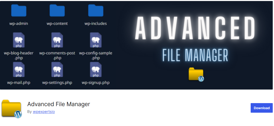 Advanced File Manager WordPress Plugin