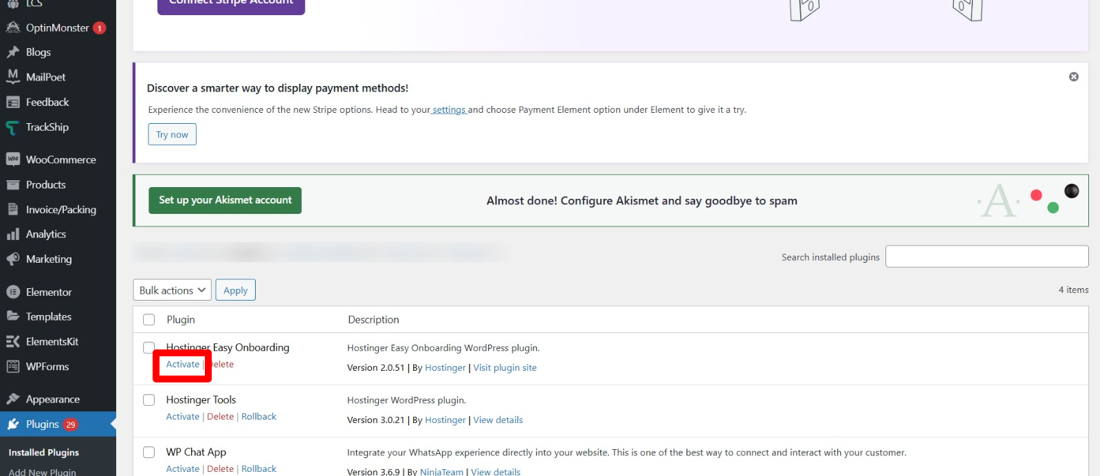 Reactivate One by One - WPExperts Reactivate One by One