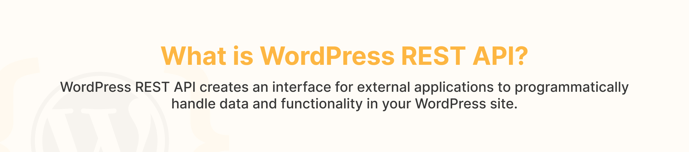 What is WordPress REST API