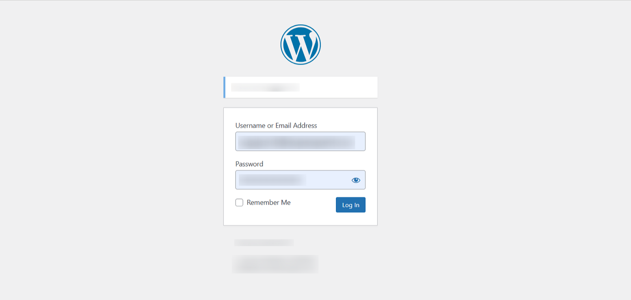 You Cannot Log in to WordPress
