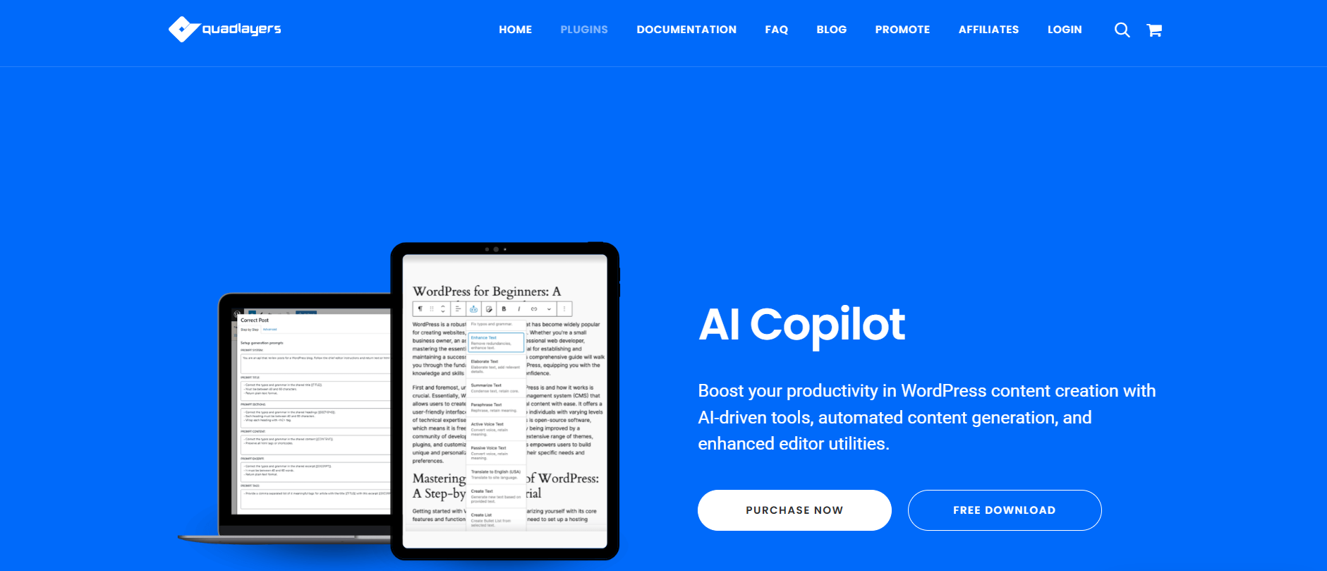 AI Copilot WordPress Content Enhancement Plugin