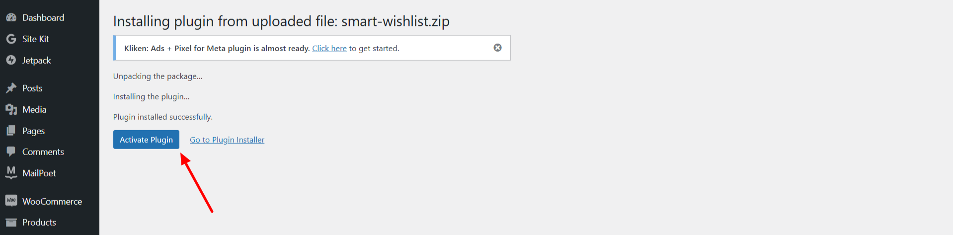 Install and activate - WPExperts Install and activate