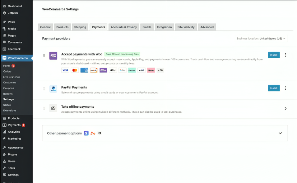 Modernized Payment Settings Interface (Beta)