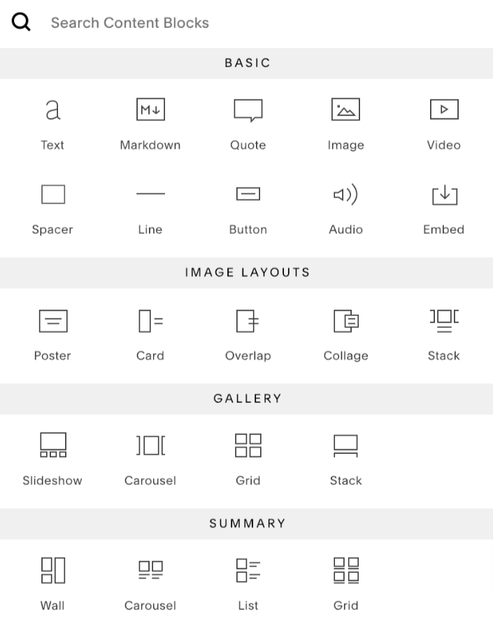  Squarespace offers many easy-to-use facilities