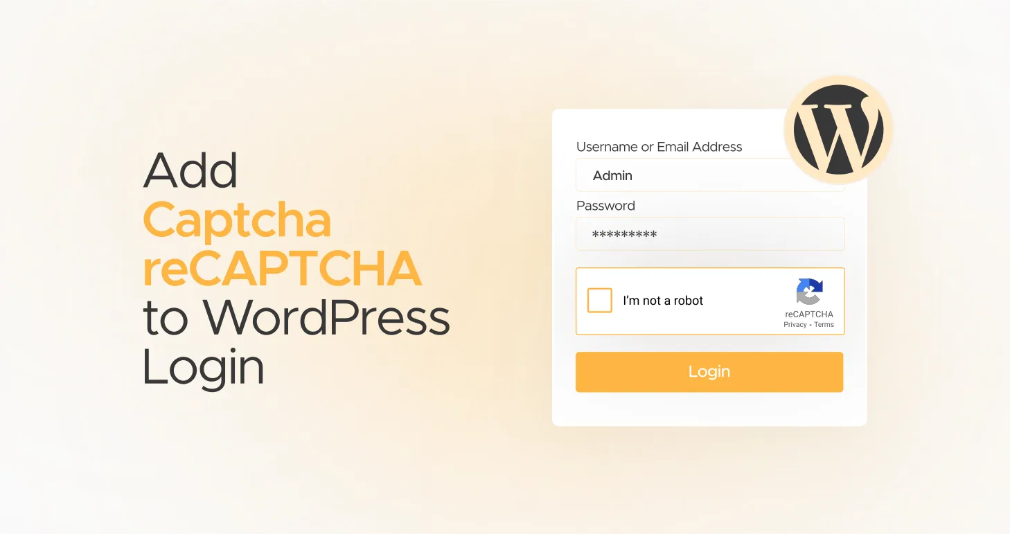 Add Captcha reCAPTCHA to WordPress Login