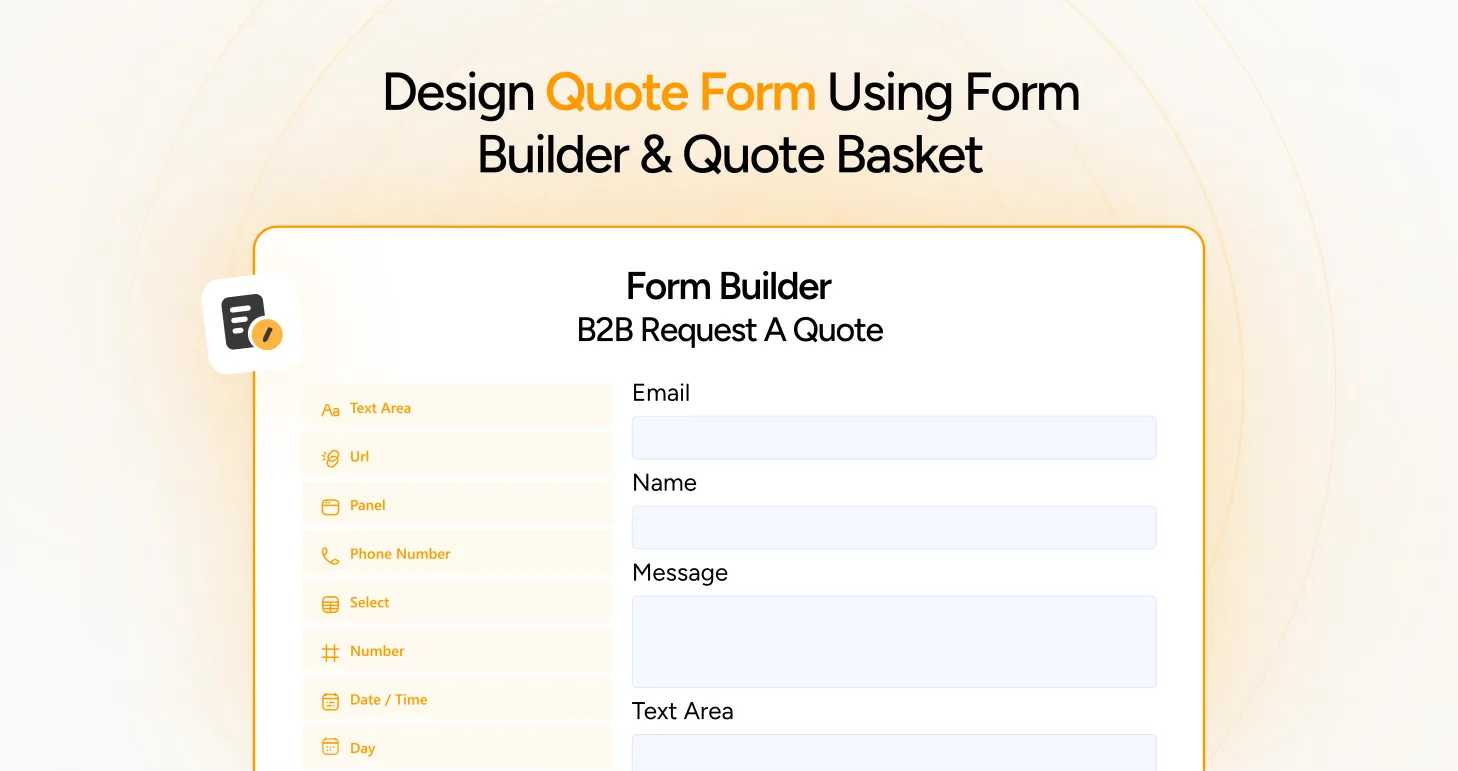 Design Quote Form Using Form Builder & Quote Basket