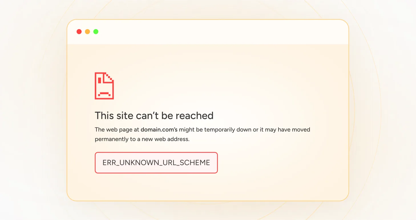 ERR_UNKNOWN_URL_SCHEME