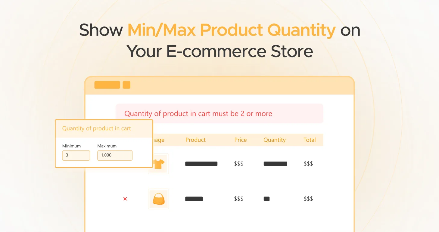 Min Max Product Quantity on Your E-commerce Store