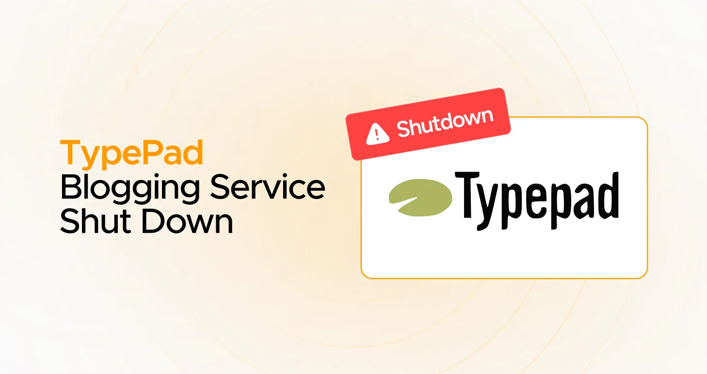TypePad Blogging Service Shut Down