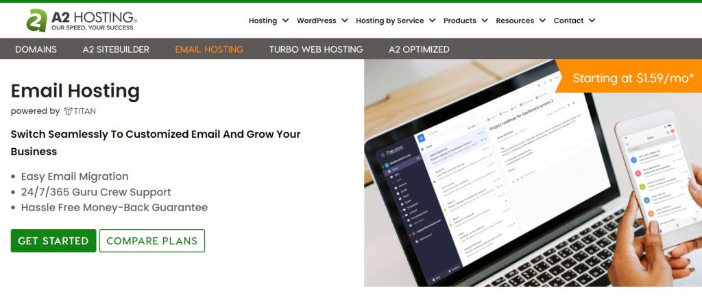 A2Hosting Email