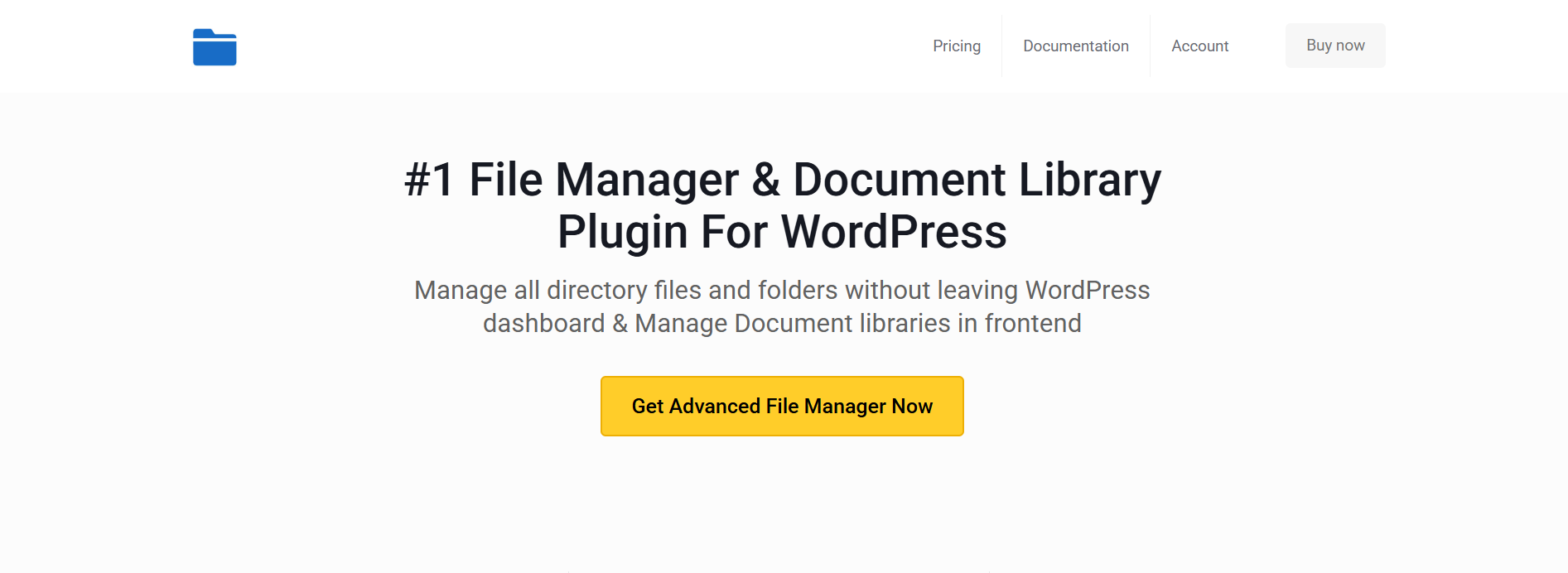 Advanced File Manager WordPress plugin