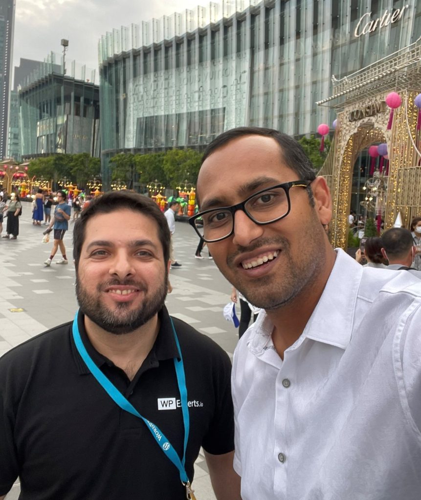 CEO Mr. Saad Iqbal With AwesomeMotive's CEO Syed Balkhi
