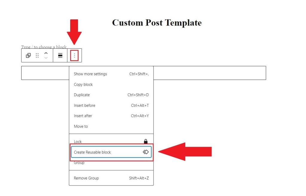 Save Your Template