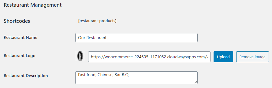 Display-the-name-of-the-Restaurant