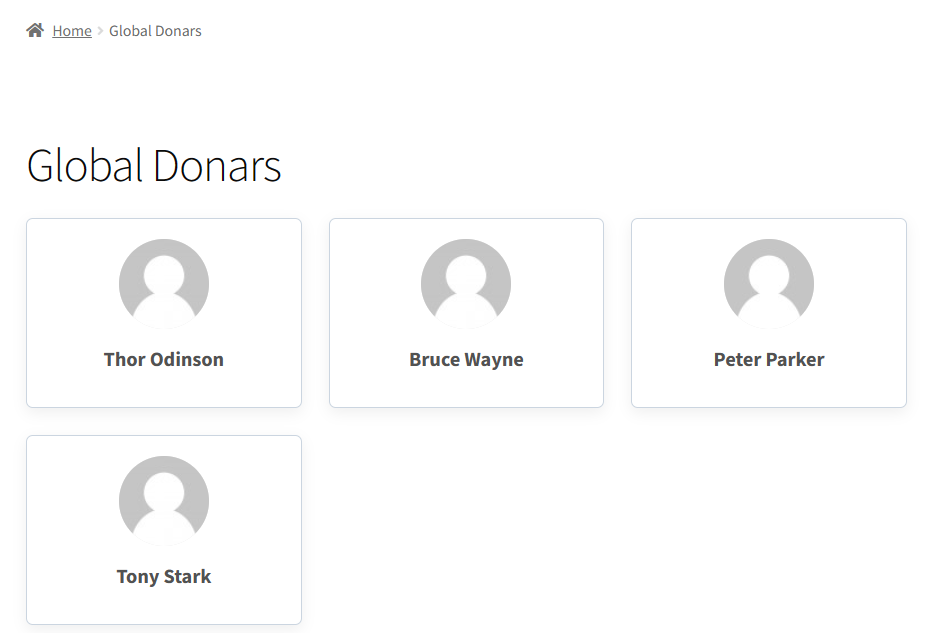 Donor Wall