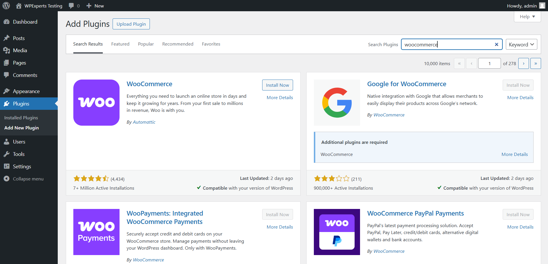 Install WooCommerce on Your WordPress Site