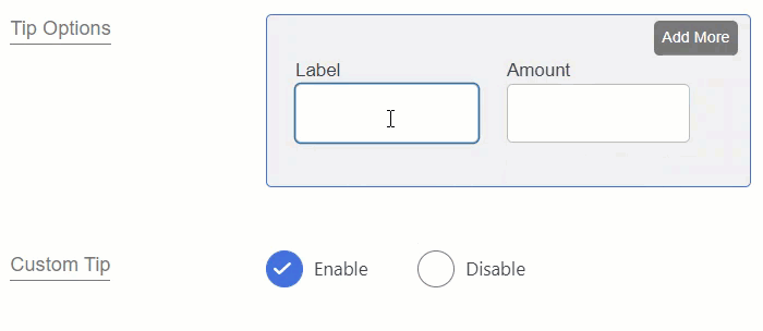 Label-and-Amount