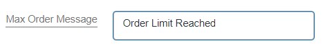 Max-Order-Message