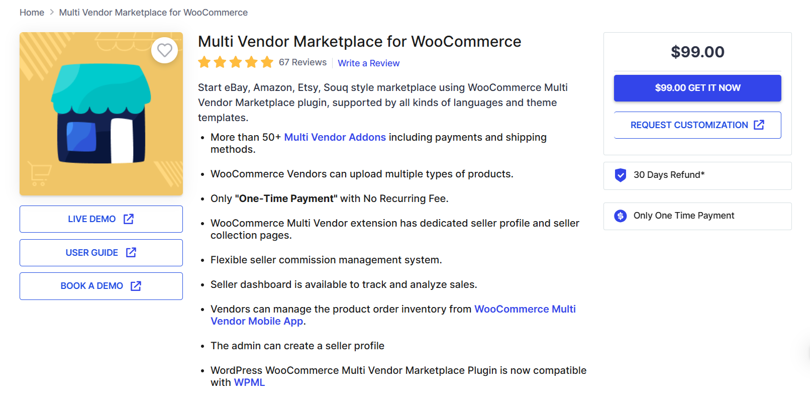 Multi-Vendor Marketplace Lite for WooCommerce
