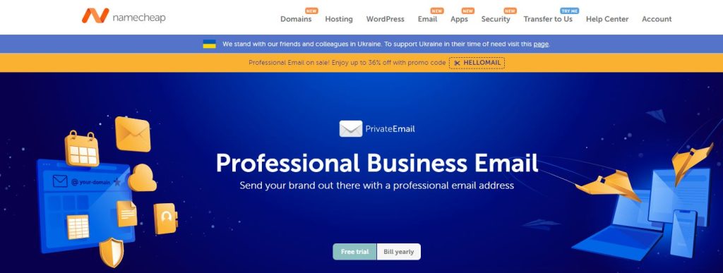 Namecheap business mail