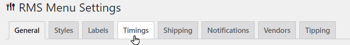 RMS-Menu-Timings