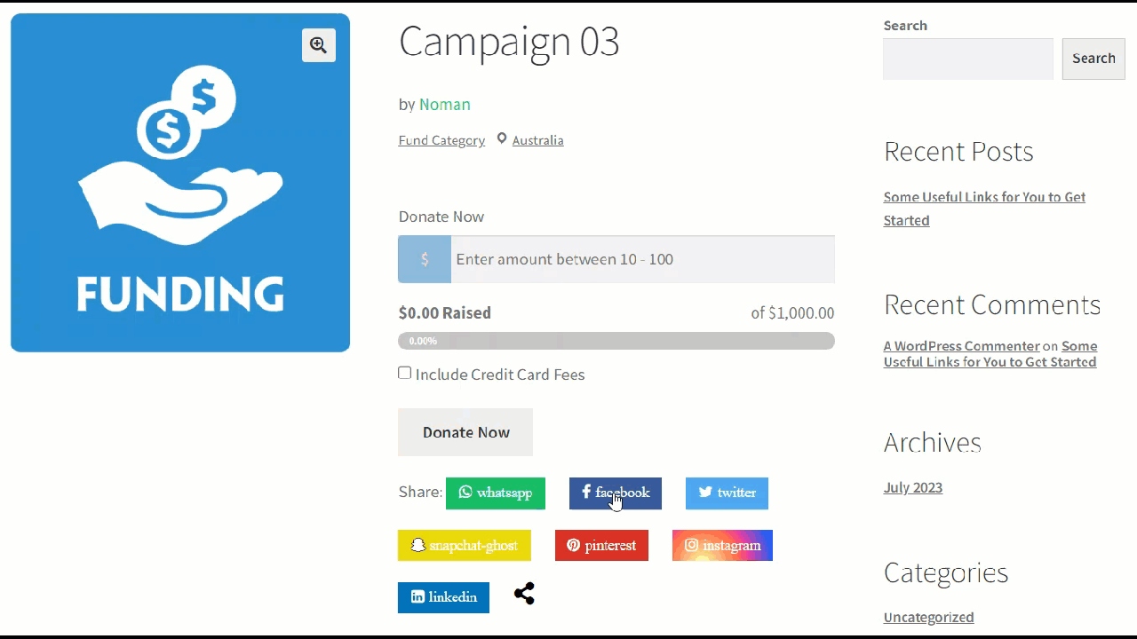 Search Field - Social Share