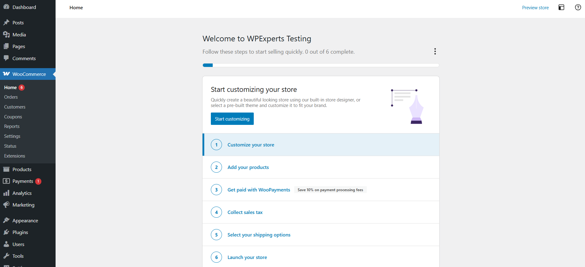 Setting up Your Store Settings