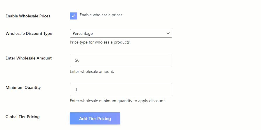 Tiered Pricing
