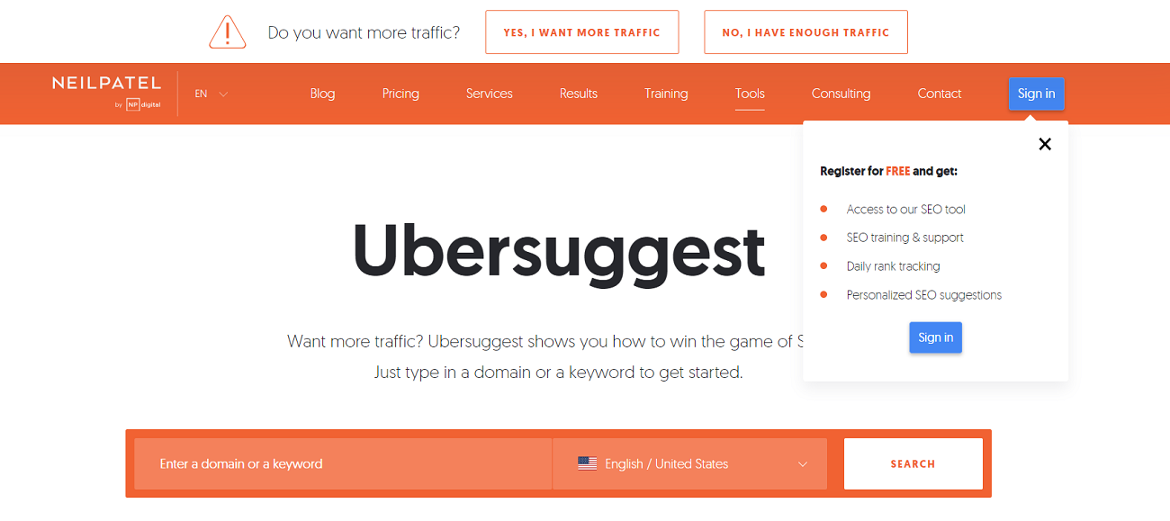Ubersuggest