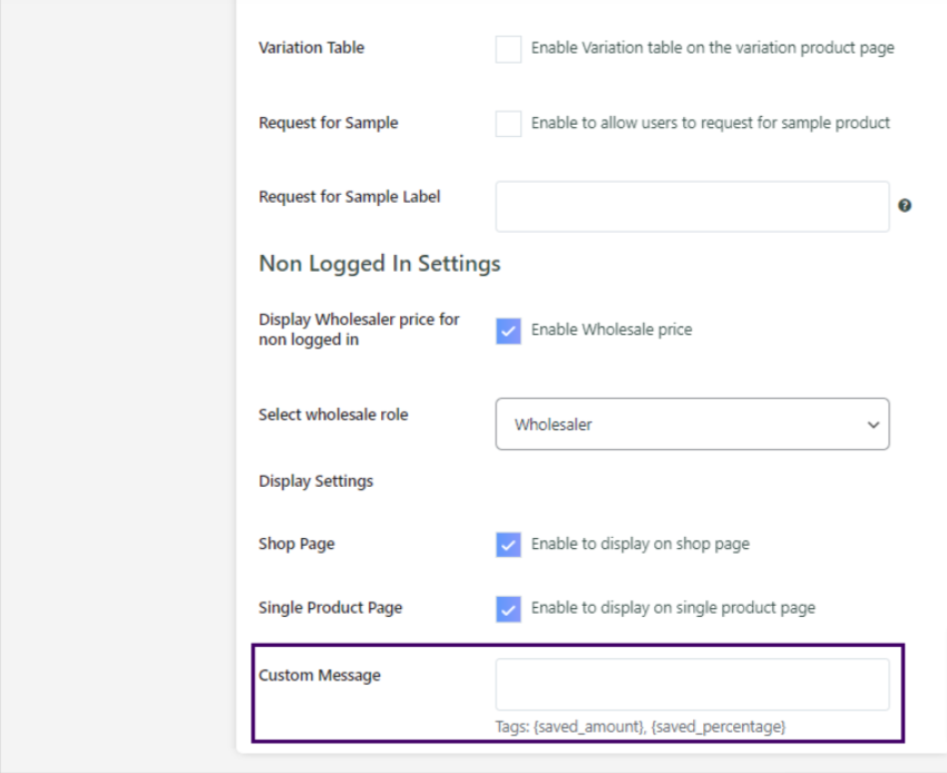 custom-message-tag-saved-amount-and-saved-percentage
