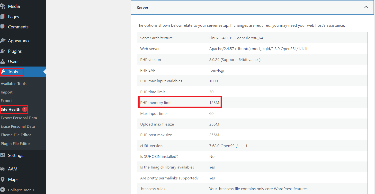 increase-wordpress-memory-limit