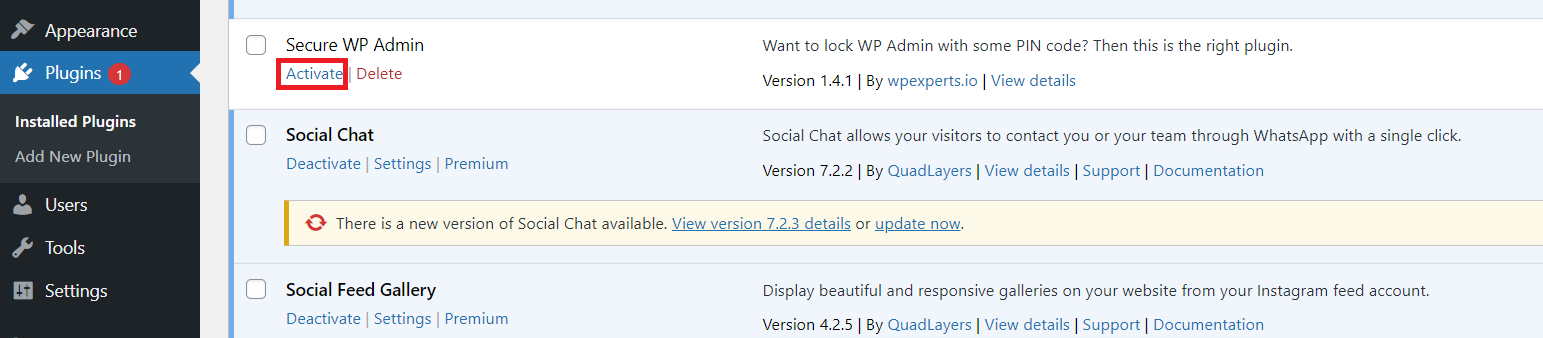 secure-wp-admin-plugin-activation